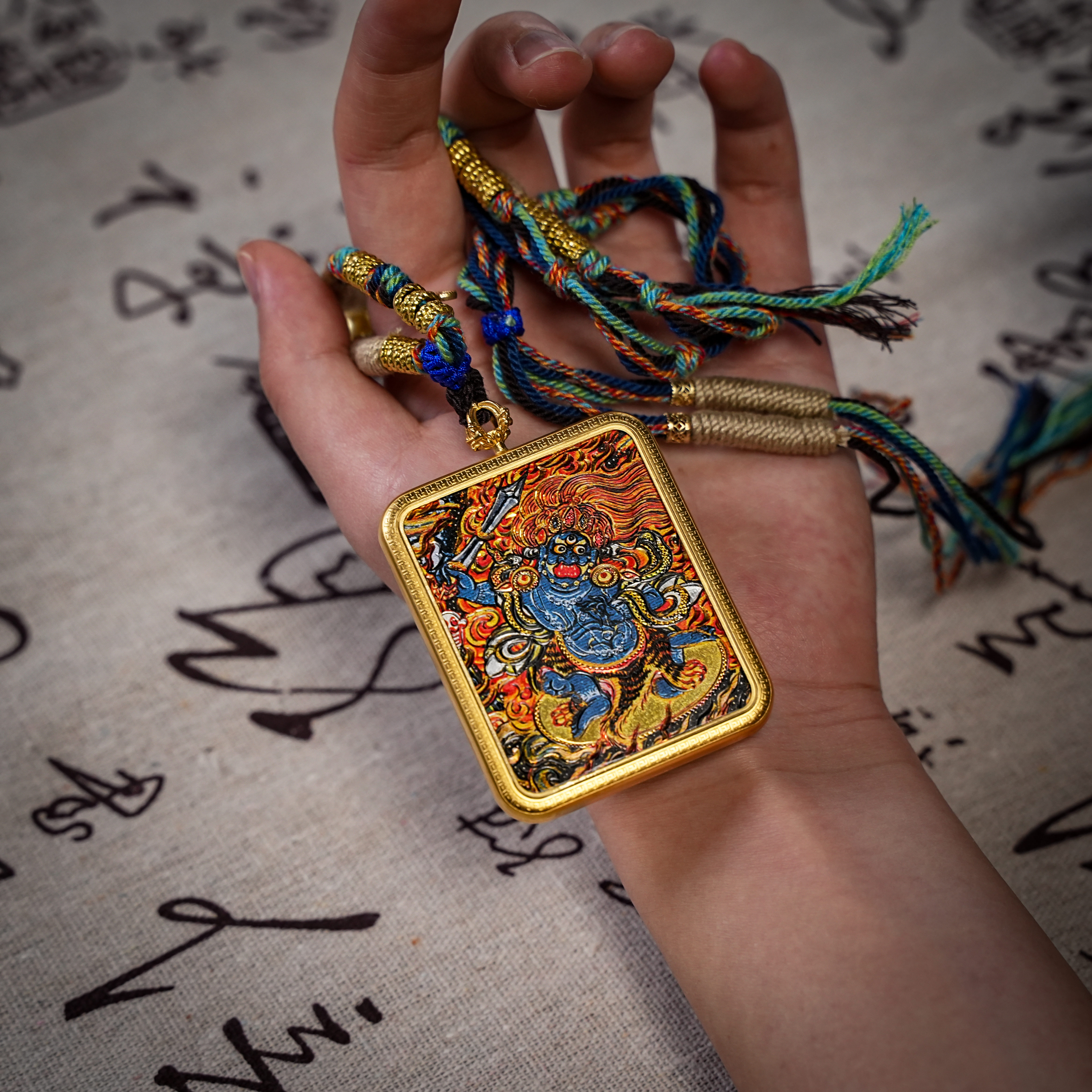 Vajrapani thangka pendant